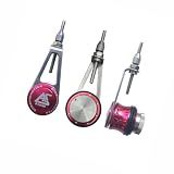 Otominat Fishing Bobbin Knotter FG GT RP Line Wire Spooling Knotting Tool Fishing Line Winder Assist Knotting Connector Accessories(red)