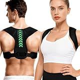 Asahaye Posture Corrector for Women and Men, Adjustable Back Brace Posture Corrector for Upper & Mid Spine Support, Breathable Back Brace for Improving Neck, Shoulder and Back Posture Pain Relief