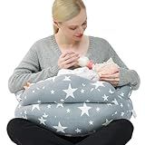 Chilling Home Nursing Pillow for Breastfeeding, Adjustable Nursing Pillow Breast Feeding Pillow Bottle Feeding, Breastfeeding Essentials for Newborn, Removable Cover