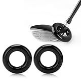 RBRSLALA 2pcs Golf Swing Trainers Golf Weighted Swing Rings Golf Club Warm-up Weight Rings Practice Weight Rings Golf Swing Instructor Golf Club Weights(Black)