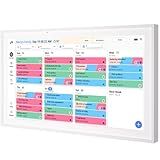 Digital Calendar, 15.6 inch Wall Planner & Chore Chart, Rechargeable Full HD Touchscreen Display, Portable Smart Family Organizer, Event Planner, Perfect for Family Schedules - Wall Mount Included, No Subscription