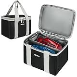 LEFOR·Z Hand Mixer Carrying Bag Compatible with KitchenAid 5/6/ 7/9 Ultra Power Speed Hand Mixers,Portable Travel Storage Case Bag Fits for Kitchen Aid Mixer Accessories,Black/Grey (Bag Only)