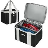 LEFOR·Z Hand Mixer Carrying Bag Compatible with KitchenAid 5/6/ 7/9 Ultra Power Speed Hand Mixers,Portable Travel Storage Case Bag Fits for Kitchen Aid Mixer Accessories,Black/Grey (Bag Only)