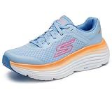Skechers Women's Max Cushioning Endeavour Canova Sneaker, Blue/Orange, 9