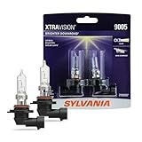 SYLVANIA - 9005 XtraVision Halogen Headlight Bulb - High-Performance Car Headlight - Halogen Light with No Glare - for Automotive - 2 Bulbs