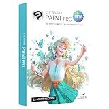 CLIP STUDIO PAINT PRO - New | 12 Months License | 1 Device | for PC, macOS, iPad, iPhone, Galaxy, Android, Chromebook