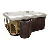Confer Plastics Hot Tub Panel Replacement Kit – Flexible Spa Panels – Reskirts spas up to 34.5” x 84” x 84” Any Radius Corner – Made in USA! (Espresso)