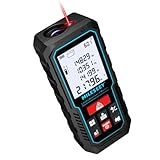 Laser Measure Device, MiLESEEY 229ft Digital Laser Tape Measure with Upgrade Electronic Angle Sensor, 2mm Accuracy, Area Measurement,Volume and Pythagoras, 2" LCD Backlit,Mute, Battery Included