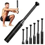 Steel Mace Bell for Training – 6-Piece Steel Clubs Set – Mild Steel Construction with Black Powder Coating – Full Body Workout, Grip & Forearm Strength, Shoulder Mobility – Home Gym Fitness Tool