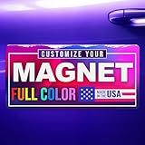 12"x24" Custom Magnet Signs in Full Color for Business and Advertising, 30 mil Customized Vinyl Car Magnets, Personalized Magnetic Sheets for Company Storefront & Vehicles, 1-Pack (Rounded Corners)