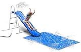 6' Water Wave Slide for Backyard Fun. Free Standing with Built in Adj. Water Sprinkler and Sliding Tarp. 67" L x 46" W x 46" H, by XDP Recreation