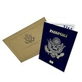 USA GOLD Foil Pretend Passport Scratch and Reveal Travel Ticket Surprise DIY Gift Card. Perfect for valentine, vacations, anniversary, birthday, family trips away!