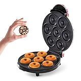 Dash Mini Donut Maker Machine for Kid-Friendly Breakfast, Snacks, Desserts & More with Non-stick Surface, Makes 7 Doughnuts, Donut Print