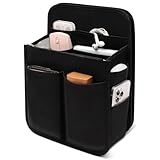 Yoillione Backpack Organizer Insert for Men and Women with Base Shaper - Lightweight Bag Organizer with High Capacity, 17 Pockets with Zipper (13'' Height, Black)