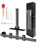 TANYO Cabinet Hardware Jig, Aluminum Cabinet Handle Jig with Center Punch, Accuracy Cabinet Template Tool for Handles Pulls Door Drawer Installation