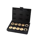 O'SKOOL 10 pcs Brass Router Template Bushing Guides Sets Fit Any Router Sub-base of the Porter Cable style, RA02