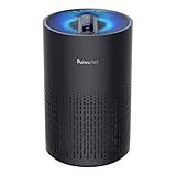 Purivortex Air Purifiers for Bedroom, Quiet Air Purifier with HEPA Filter for Pollen, Smoke, Dust, Pet Dander, Odor, Hair, Ozone Free, Covers Up to 880 Sq Ft, PX500 Black