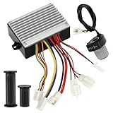 XIKOBY 36V Controller and Throttle Compatible with Razor MX500 MX650 Dirt Bike, Control Module and Twist Throttle Handlebar Grips Replacement for Razor SX500 Electric Dirt Rocket Quad EcoSmart Parts