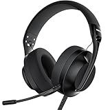 WIRWTRU S30 Gaming Headset with Microphone,198g Lightweight Design, Wired Gaming Headphones for Xbox, Xbox Series X|S, PS5, PS4, Switch, PC, Noise Cancelling Mic, Soft Earmuffs (Black)