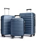 LIGHT FLIGHT Luggage Sets 3 Pcs Suitcase with Wheels,20"/24"/28",Royal Blue | Durable Suitcase Set with Spinner Wheels,3 Piece Hard Shell Lightweight Luggage with TSA Lock, Large Checked Travel Suitcases