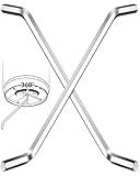 2Pcs Garbage Disposal Wrench, Upgrade Steel Allen Wrench Tool with Extended Grip, Compatible with InSinkErator, Waste King, Moen Garbage Disposals tool to Unjam Unclog Kitchen Sink