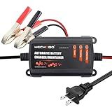 12v 2A Battery Charger, Trickle Charger for Lawn Mower Battery, Motorcycle, car, Boat, ATVs, Riding andMore -2000mA Battery Maintainer and Desulfator withIntelligent Interface
