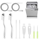 XANGNIER Dishwasher Cleaner Brush Kits,Dish Washer Cleaning Tools-2 Drain Pipe Cleaning Brush,4 Air Gap Brush,2 Multifunctional Cleaning Brush and 2 Crevice Brush for Dishwasher Parts&Accessories
