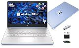 HP 14” Laptop Ultra-Portable Computer 2026 Student Business, MS Office, Copilot AI, Intel 4-Core CPU, 4GB RAM, 628GB Storage (128GB UFS+500GB Ext), Long Battery, MaxsolAccessory, Win 11 Pro, Sky Blue