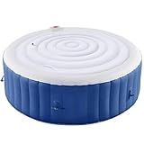 LFUTARI 5.4 Ft Inflatable Hot Tub Cover - Energy Saving Lid for Round Hot Tub - Foldable Protective Rain Overflow Cover for Outdoor Inflatable Hot Tubs