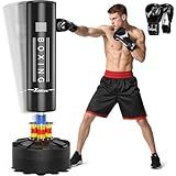 XDDIAS 70'' Freestanding Punching Bag, Heavy Boxing Bag with Boxing Gloves, Adult/Men Stand Kickboxing Bag for MMA Martial Arts Boxing Traning
