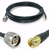 Proxicast 15 ft RPSMA Male to N Male 50 Ohm Low-Loss CFD240 Coax Cable