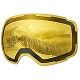 OutdoorMaster Ski Goggles PRO Replacement Lens - 20+ Choices (VLT 75% Polarized Yellow Lens)