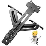 DNP618 Edge Guide for Fixed Base Compact Router, Compatible With DEWALT DWP611 Router, PORTER-CABLE 450 & 451-Adjustable for Quick Attachment To Router Mounting Base, Fits Router DCW600B, DW6913. etc