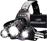 DanForce Headlamp. USB Rechargeable LED Head Lamp. Ultra Bright LUMINUS 1080 Lumen Headlamp Flashlight + Red Light. HeadLamps for Adults, Camping, Outdoors & Hard Hat Light. Zoomable IPX54 Headlight