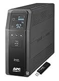 APC Sine Wave UPS Battery Backup & Surge Protector, 1000VA, APC Back-UPS Pro (BR1000MS) Bundle Including 16GB DataTraveler
