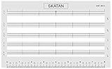 SKATAN Letter Writing and Envelope Addressing Guide, fits a Wide Range of Letter Paper and Envelopes