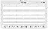 SKATAN Letter Writing and Envelope Addressing Guide, fits a Wide Range of Letter Paper and Envelopes