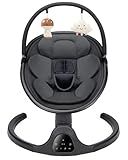 Baby Swing for Infants, Infant Swing with 5 Swing Speed, Built-in Lullabies, 5-Point Harness, Electric Infant Swing with Bluetooth for Indoor & Outdoor Use (Black)