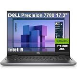Dell Precision 7000 7780 Mobile Workstation Laptop, NVIDIA RTX 2000 Ada 8GB, 32GB LPCAMM2 DDR5 RAM, 17.3" FHD, Intel 24-Core i9-13950HX (>Ultra 7 165H), IST Computer Customized 1TB/2TB SSD, Win 11 Pro