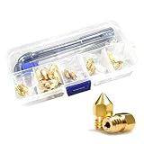 XIFOWE MK8 Nozzles 24 pcs Assorted Sizes 3D Printer Extruders Brass Nozzles