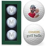 Personalized Golf Balls for Men - Custom Golf Balls with Photo, Logo & Text - Personalized Gift for Dad, Boyfriend, Husband, or Grandfather