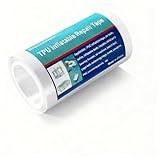 Dreamleven Clear TPU Inflatable Patch Kit for Bounce House, Pool Floats, Air Mattress, Waterproof Inflatable Decoration Repair Tape for RV Awning, Canopy, Tarp Tent, Sail and Boat Cover(4inch x7ft)