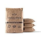 TIKI Wood Pack – 4-Pack Wood Pellets for Smokeless Fire Pits, Easy-to-Use Fire Pit Fuel for Outdoor Heating & Camping, 30+ Minute Burn Time, Made in The USA