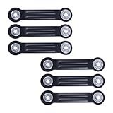 LC LICTOP Glider Bearing Arm Bracket Replacement Hardware, 6.33 Inch Overall Length, 4.88 Inch Hole Center, Rocker Parts for Patio Glider, Garden Bench, and Chair Repair 6Pcs Black