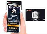 QRLynk Digital Business Card - Tap NFC Networking Card- Freelancers, Bio Link, URL redirect - iPhone & Android - No Subscription (Black)
