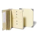 Savor | 2025 Edition The Folio™ Document Organizer | Custom Dyed Cloth-Bound Expanding File for Important Papers, Passports, Birth Certificates & More | Ideal for Home Organization & Graduation Gift