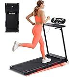 Walking Pad Treadmill with Handle Bar and Incline, 3.5HP Electric Small Treadmills for Home Small Spaces, 0.6-10MPH Portable Mini Treadmills for Home Exercising, Compact Treadmill with Handles, 400LBS