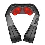 Nekteck Shiatsu Neck Massager with Heat for Pain Relief Deep Tissue, Valentines Day Gifts for Him Her Relaxation Tools, FSA Eligible Back Shoulder Kneading Massage Pillow, HSA Eligible (NOT Cordless)