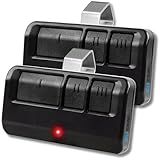 2X 893LM 893Max for Chamberlain Craftsman LiftMaster Universal Garage Door Opener Remote Replacement, 3-Button Gate Opener Remote, Extra Long-Range, Black