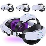 Kawaye for Meta Quest 3S/Quest 2/Quest 3 Head Strap, Double Knobs Adjustable Elite Strap Replacement,VR Headset Strap with Two Large Support Pad Enhanced Support, Reduce Pressure-MQ2000